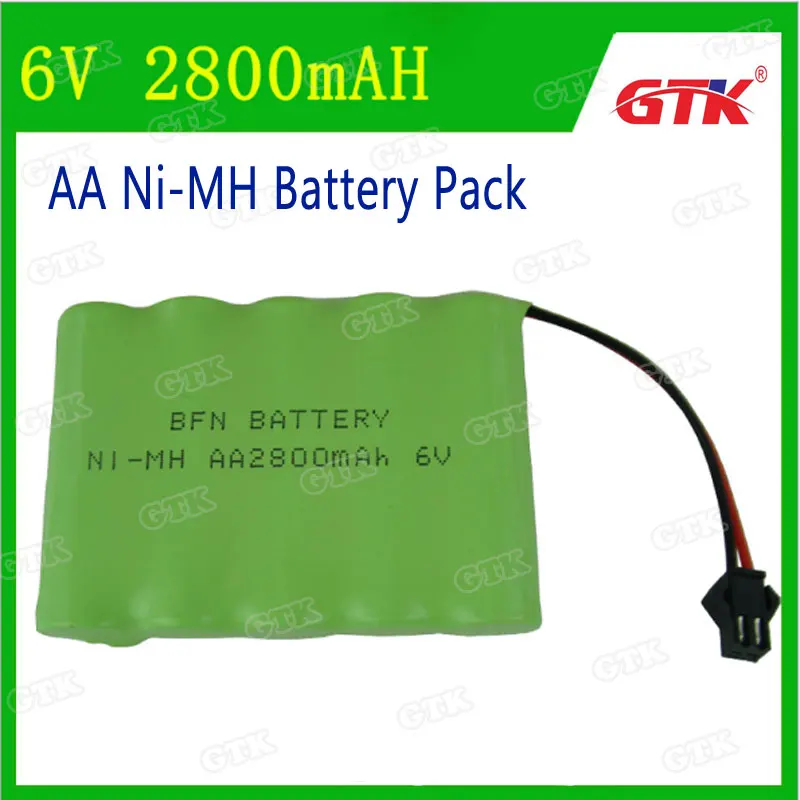 GTK 6v 2800mah AA NI MH Battery High capacity toy battery upgrade