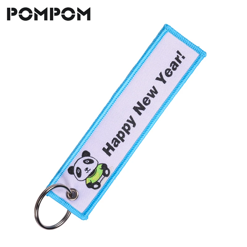 Fashion Christmas Gift Keychain  Lovely Panda Key Chain Motorcycles and Cars FashionableWoven Key Fobs Jewelry for Biker Lovers (7)