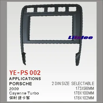 

2 DIN Car Refitting Frame Panel For Porsche Cayenne Turbo Radio CD DVD Player NAVI Navigation Dashboard ABS Fascia Kits