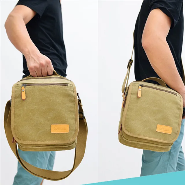 Casual Travel Military Bag Canvas Messenger Bag Men Shoulder Bag Canvas