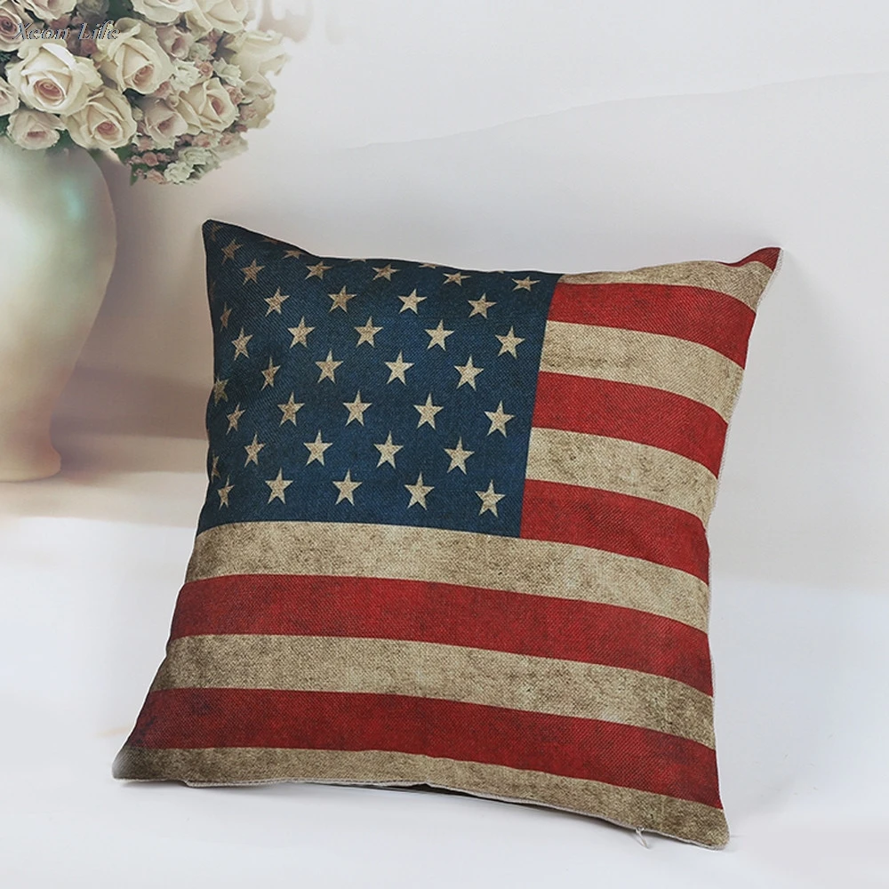 

2017 New Arrival National Flag Pillow Case Waist Throw Pillow Cover Decorative Square Throw Pillowcase Dropshipping & Wholesale