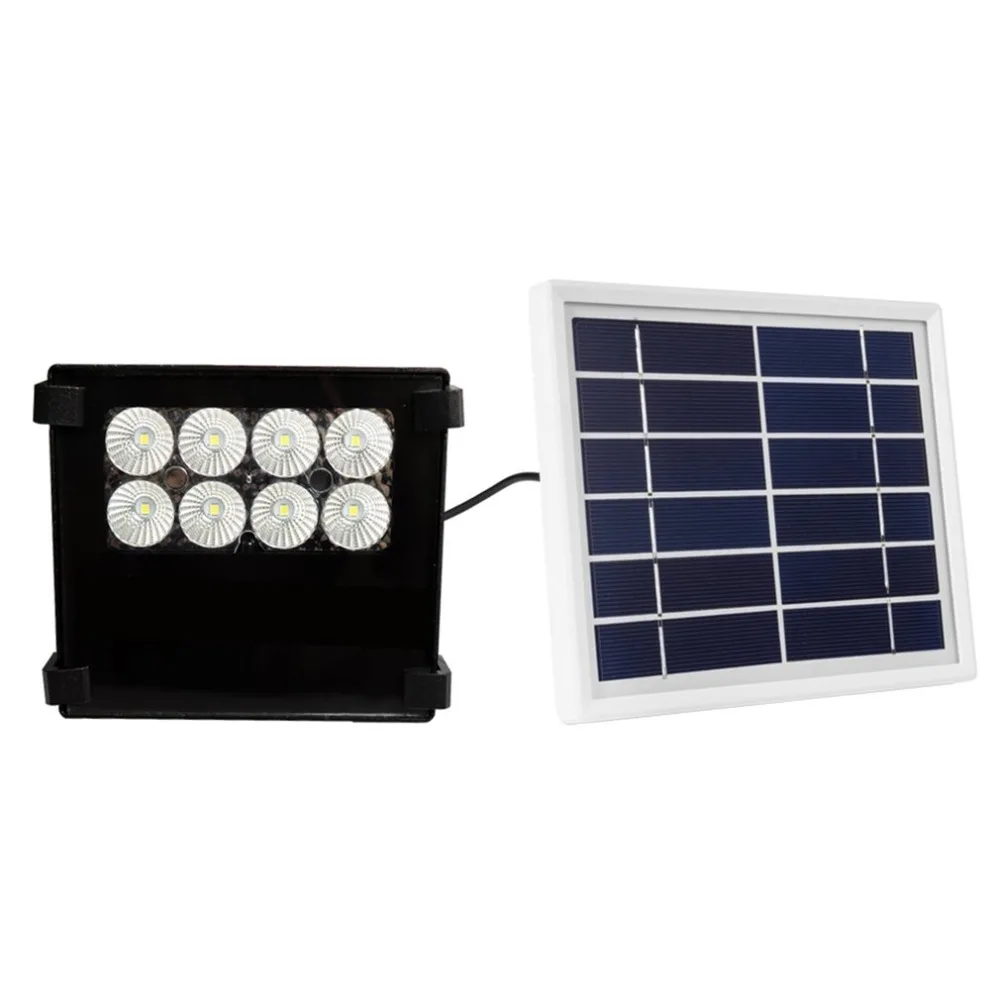 

10W 8LED Highlight Solar Powered Wall Lamp Garden Light Courtyard Street Landscape Spotlight With Remote for Outdoor Home