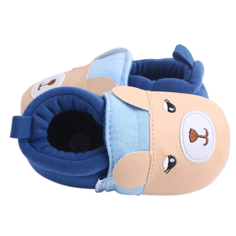 8 Styles Baby Shoes Infant Boys Girls Soft Cotton Anti Slip Moccasins Toddler Cartoon First Walkers for 3-11 Months