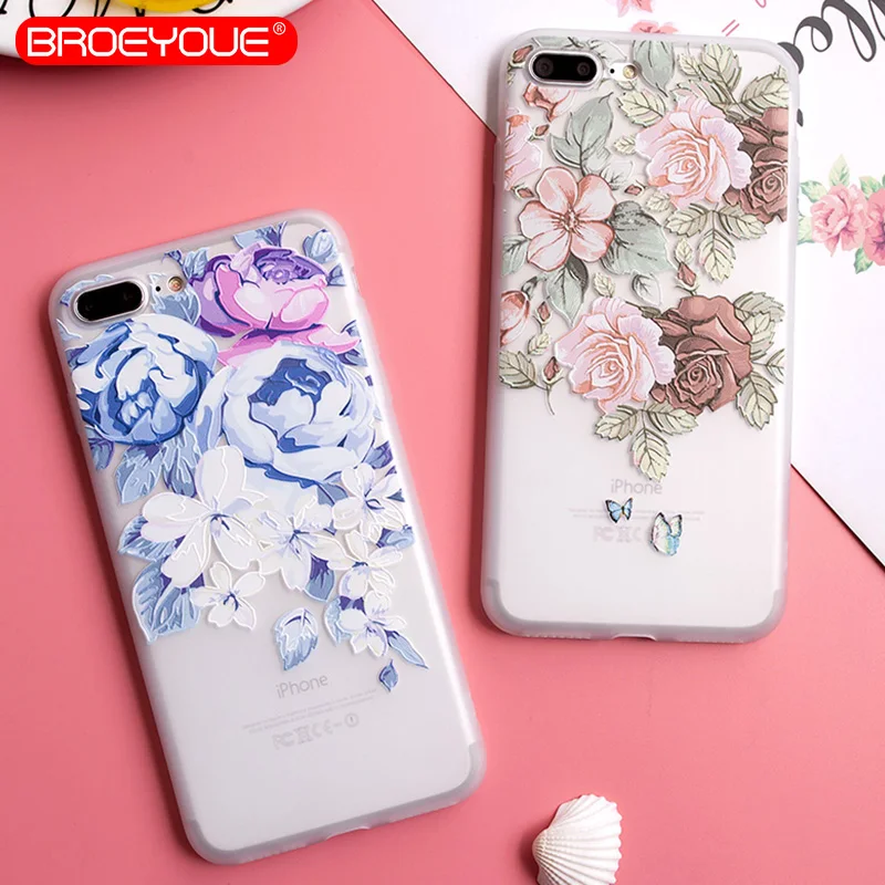 

BROEYOUE Leaf Flower Case For Samsung Galaxy S8 S7 S9 Edge Plus Relief Cover For Samsung Galaxy A3 A5 A7 J3 J5 J7 2016 2017 Case