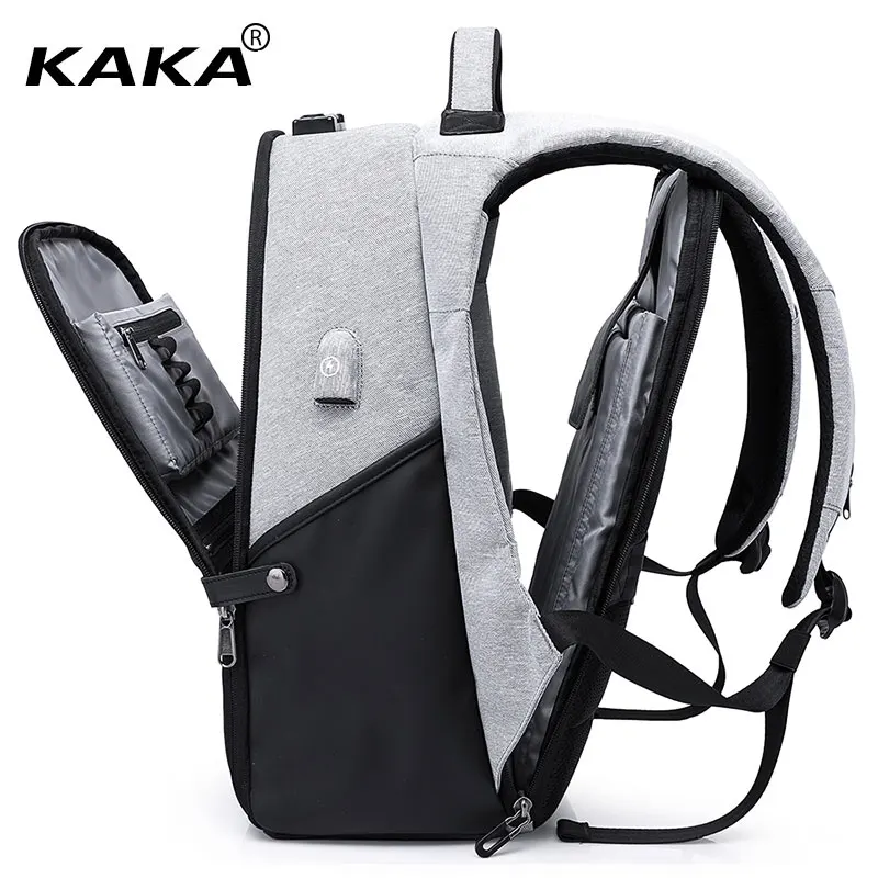 

KAKA Brand New Design Men Leisure Waterproof Backpack with Tree Colors Women 15.6" Laptop Bags Travel Luggage Bag Large Capacity