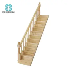 Кукольный дом, деревянная лестница, кукольный домик, миниатюрная мебель, деревянный эскалатор, масштаб 1/12