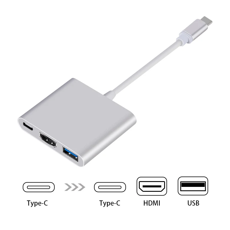 

USB Type C To HDMI USB 3.0 Charging Adapter Converter USB-C 3.1 Hub Adapter for MacBook