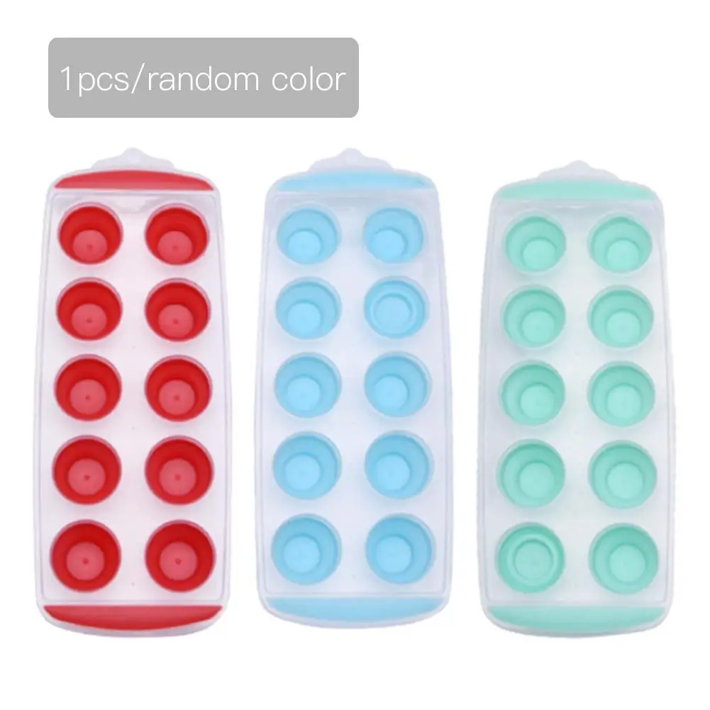 Retractable Elastic Round Silicone Ice Tray Cubes Mold Color Random For Pudding Jelly Cake Decorating Tools | Дом и сад