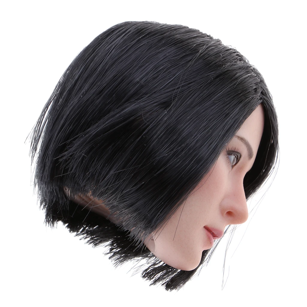 1/6 Scale Female Hiar Head Sculpture with Sexy Open Bikini Set for 12inch   Enterbay Action Figure Mode Doll Accessory