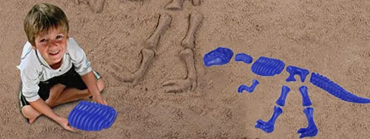 Красный синий динозавр скелет модель для детей от 0 до 3 лет Детские пляжные песочные игрушки Дети на открытом воздухе играть забавные