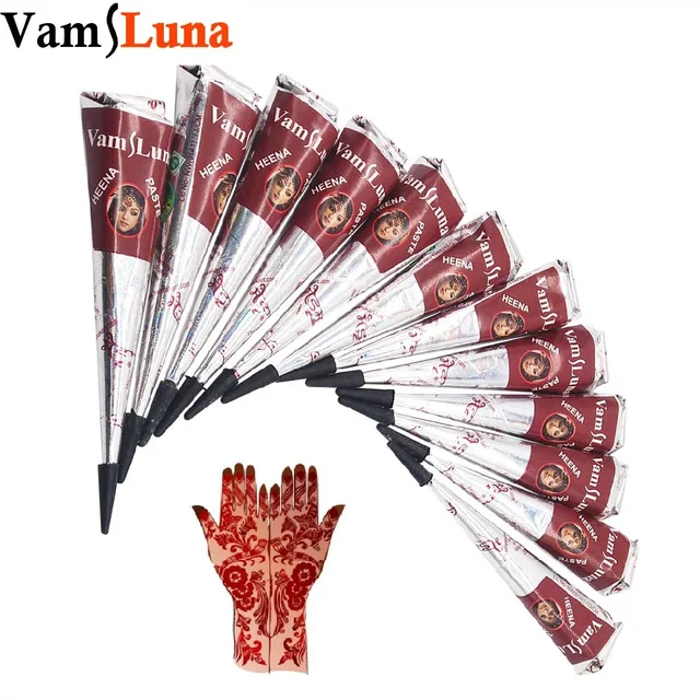 12x natural henna tattoo ink india mehendi ink for body art 12x natural henna tattoo ink india mehendi ink for body art