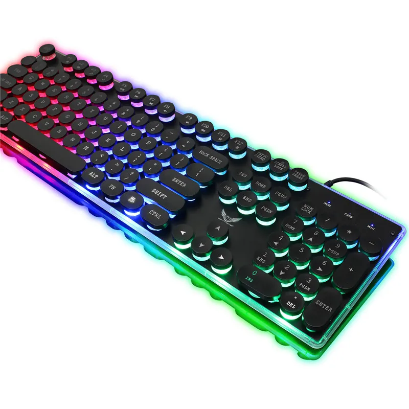 

100% brand new and high quality ergonomic design Backlit Pro Gaming USB Keyboard Multimedia Illuminated Color LED USB Wired