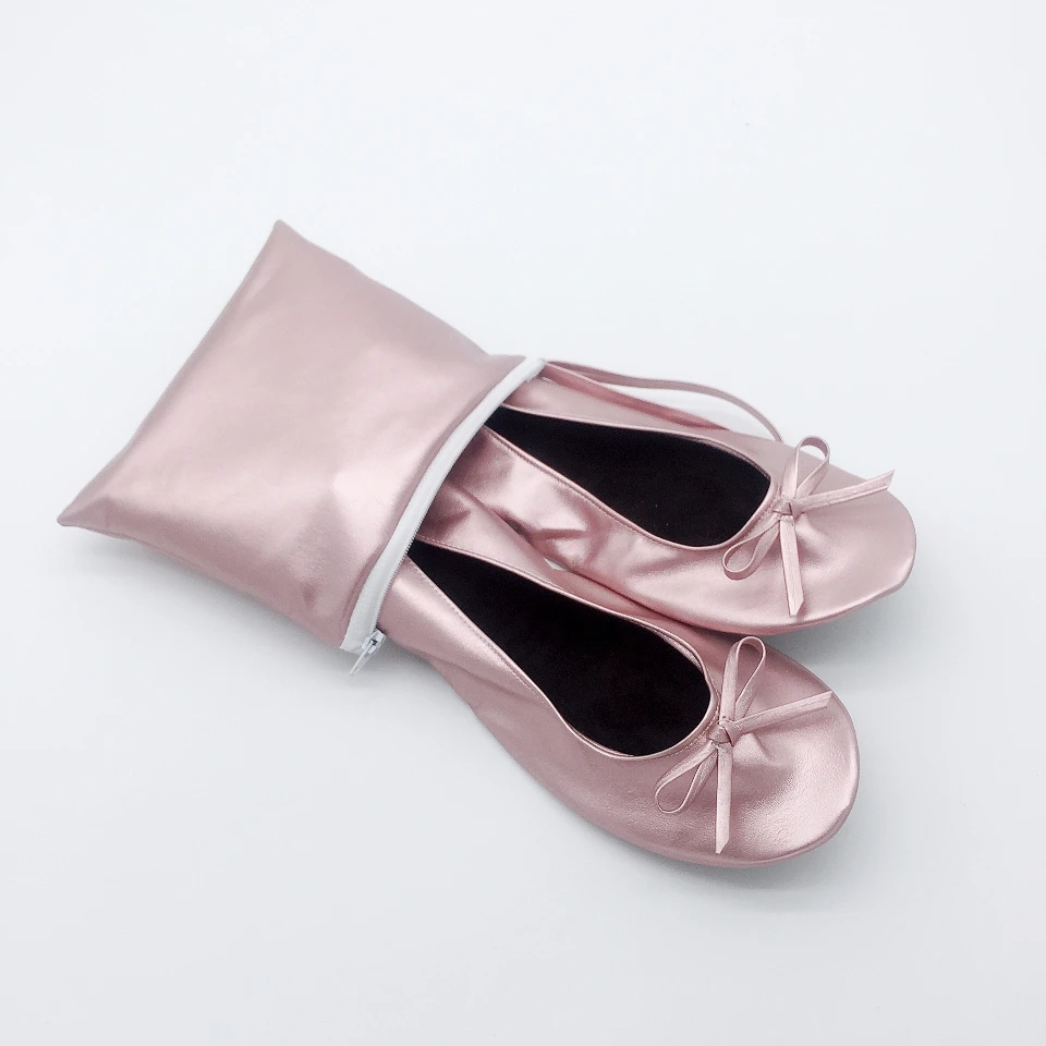 foldable ballet shoes in bag