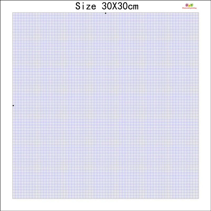 

DPF Diamond embroidery canvas with glue empty canvas with marking diamond painting blue grid adhesive canvas accessories