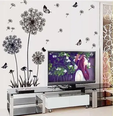 

Contracted warm bed wall stick the bedroom decorates the wall stickers, stickers dandelion girl student dormitory