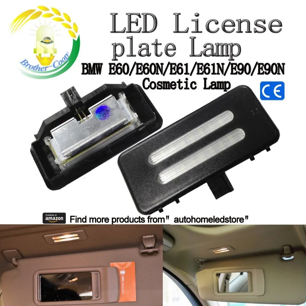 2pc SMD LED Vanity Mirror Visor Light for BMW E60 E60N E61 E61N E90