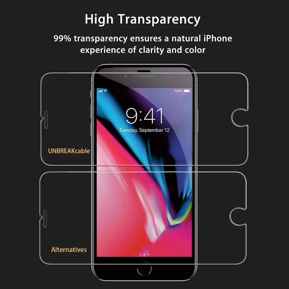 Ascromy 3pcs Screen Protector For Iphone 8 Plus Temperes Glass Protection Film For Iphone 7 6 6s Plus XS MAX XR Screenprotector (1)