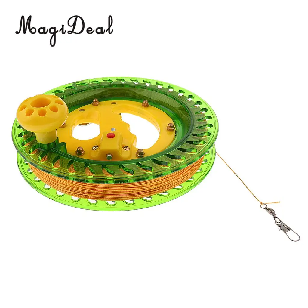 Durable Outdoor Fishing Reel Kite Line Winder Winding Reel Grip Wheel with 450 flying Line String Flying Tools for Kids Adult