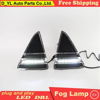 

Car Styling Daytime Running Lights for Ford Focus LED DRL 2012-2013 Focus LED Fog Light Front Lamp with yellow turu light