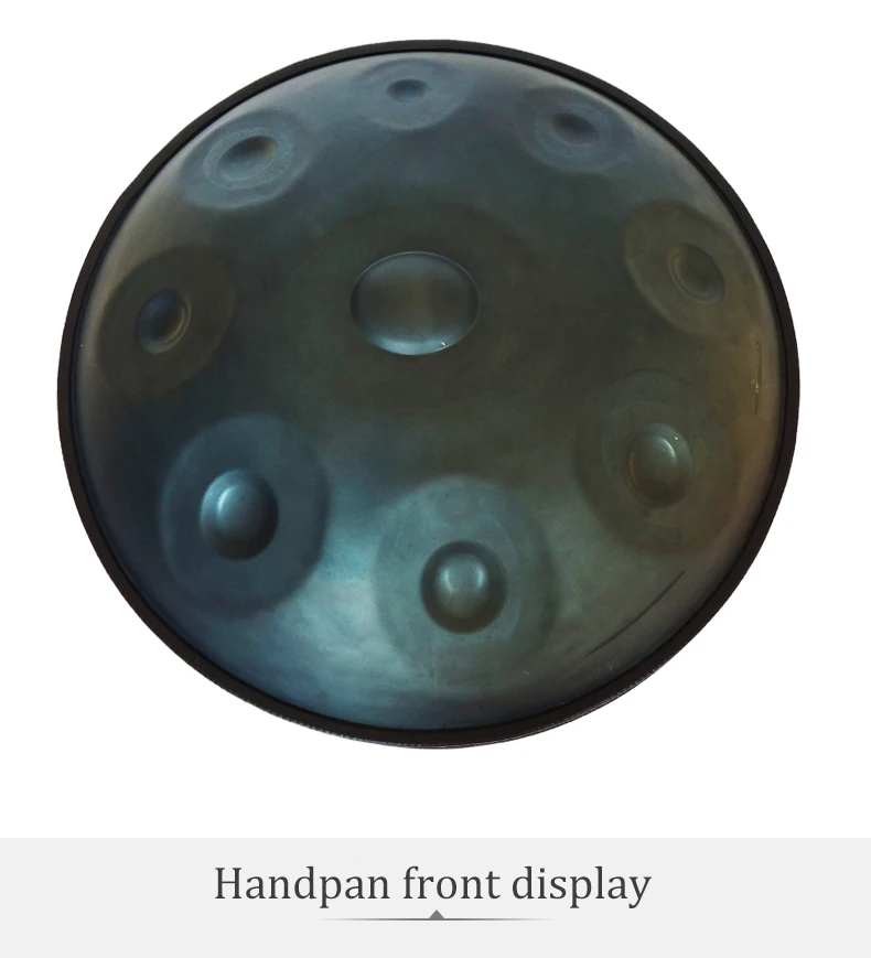 CVNC Harmonic Handpan серый цвет 9 Примечание стальной язык ударный барабан 21,65 дюймов(55 см) ручной барабан ручной поддон висячая сумка