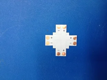 

[Seven Neon]Free shipping 500pcs T,L,+ shape 2PIN 8mm FPC 3528 single light led strip connector