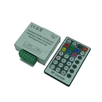 

10X Aluminum shell 28keys RF RGB LED controller DC12~24V input express free shipping