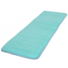 GSFY-120x40cm Saugfähigen Rutschfeste Memory-foam-küche Schlafzimmer Tür Bodenmatte Teppich Teppich blau