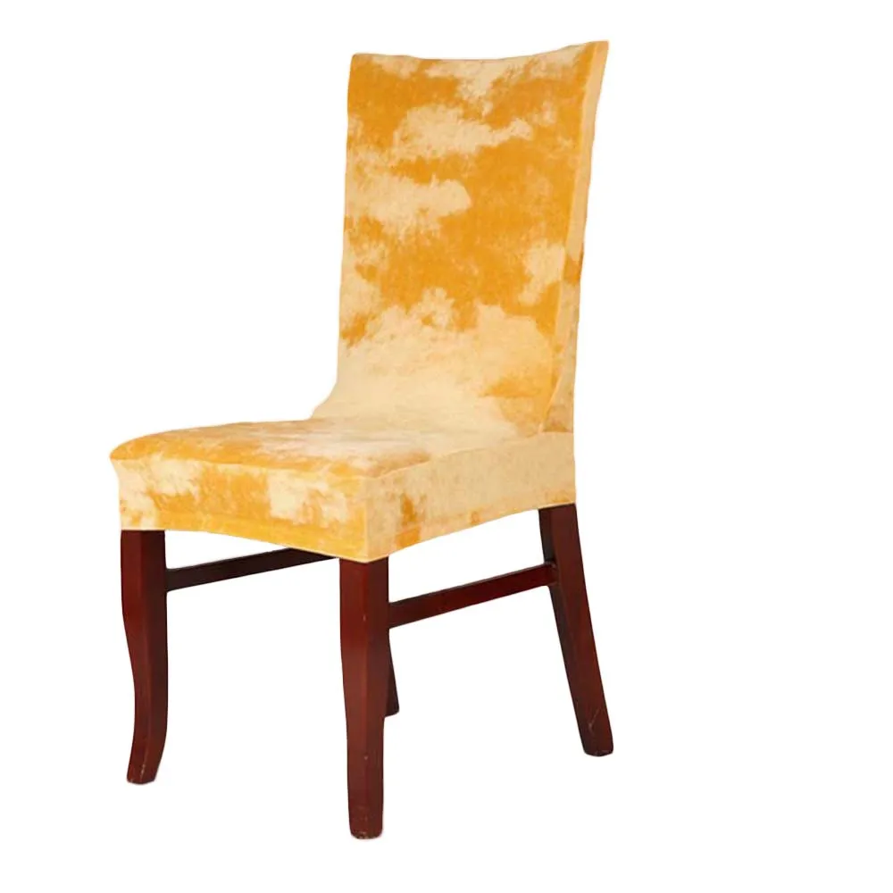 Varmhus мягкий Лисий ворс ткань стрейч обеденный стул Обложка для ресторана свадьбы банкетный чехол на отельные стулья