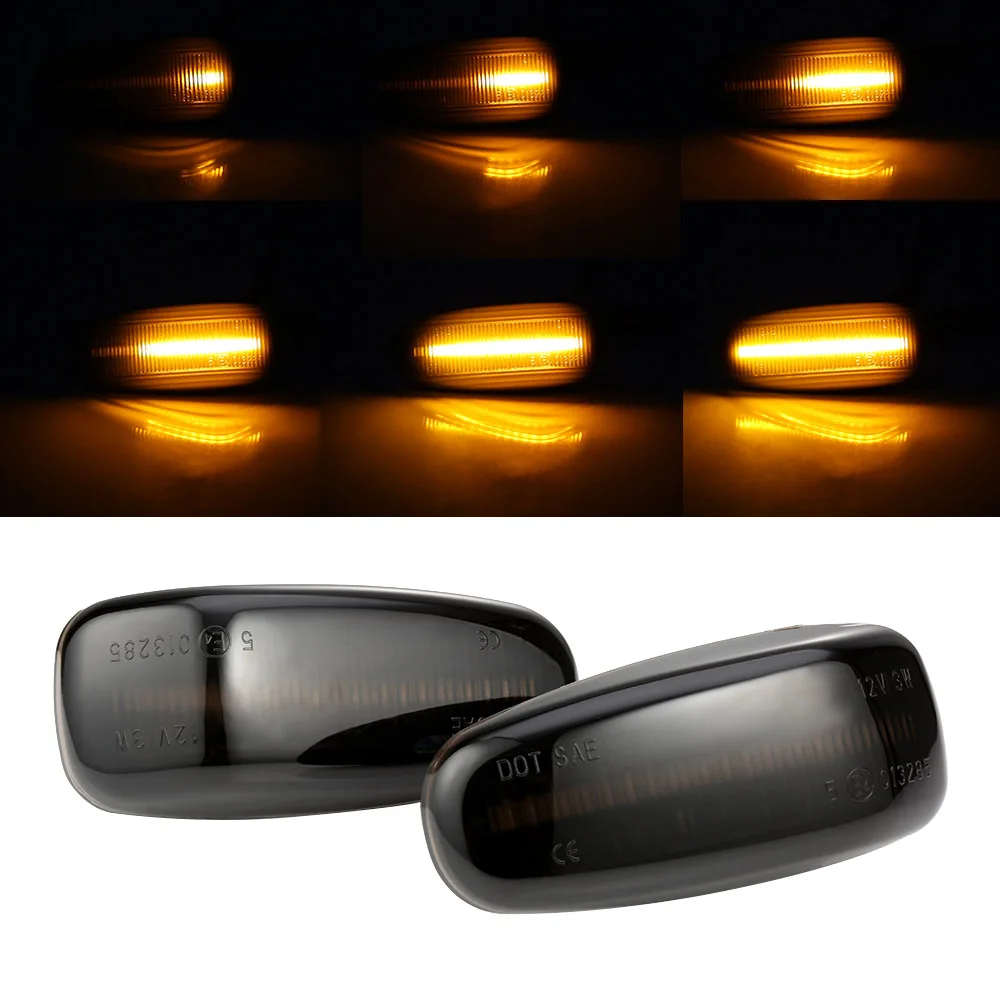 

2 pieces For Mercedes-BENZ E-Class W210 C-Class W202 W208 W638 R170 Dynamic Side Marker Turn Signal Light Blinker Light