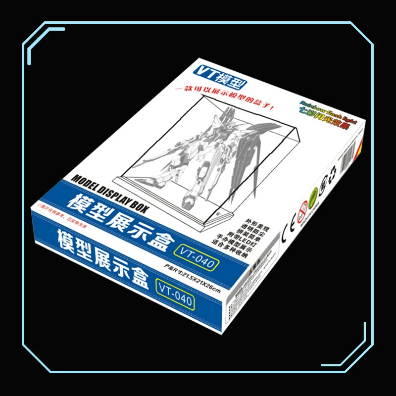 VT 040 Gundam Модель освещенная Красочная витрина специальная комбинация прозрачная