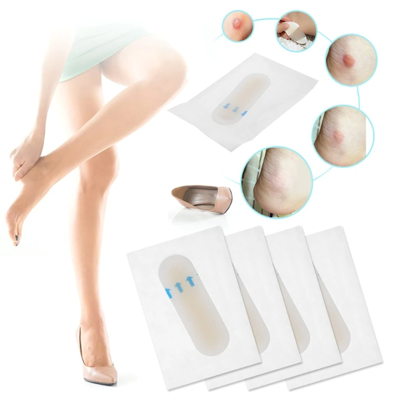 

4Pcs 20x60mm Foot Care Skin Hydrocolloid Plaster Blister Heel Protector Patches