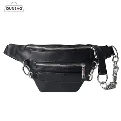 IDUNBAG 2019 поясная сумка женская розовая поясная сумка на пояс роскошная кожаная сумка на грудь черный цвет новая мода высокое качество