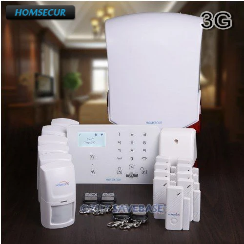 Регулируемое меню HOMSECUR (Pyccknn/FR/DE/ES) Беспроводное и проводное WCDMA/GSM стандартное +