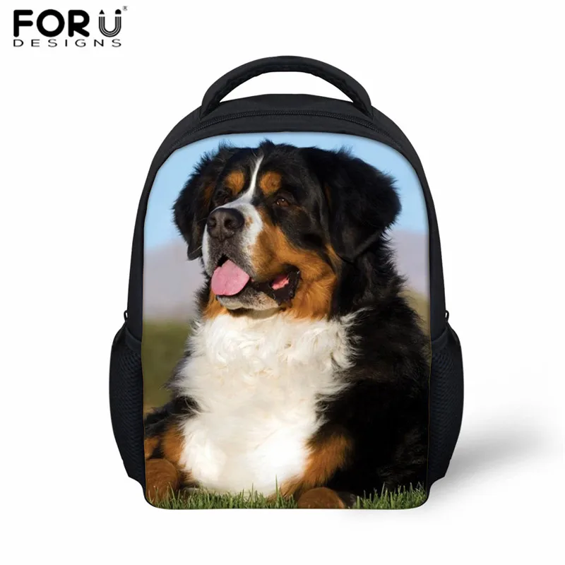 

FORUDESIGNS Kindergarten Schoolbag Bernese Mountain Dog Baby Boys Nursery School Book Bag Children Animal Schoolbags Backpack