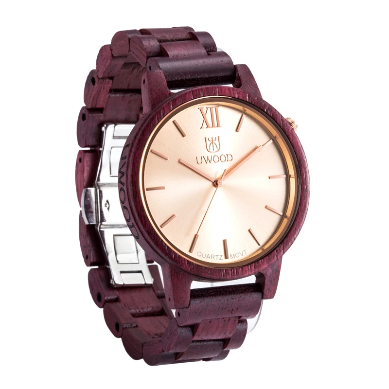 

Unique Wood Watches For Men Handmade Dress Wrist Male Watch Luxury Business Quartz Multifunction Watches Free Shipping Sale