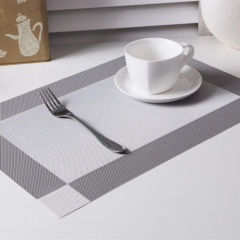 4 Pcs Lot Pvc Kitchen Table Bar Mat Placemat Color Square 4 Pcs Lot Pvc Kitchen Table Bar Mat Placemat Color Square Accessories Dining Bowl Pad Decoration In Mats Pads From Home Garden