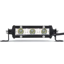 4 »9 W работы свет лампы бар 3LED 6000 K пятно луча автомобилей Work свет бар прожектор потока лампа для бездорожья ATV внедорожник 4WD стайлинга автомобилей