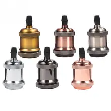 1 шт., винтажная лампа E27/E26, патрон для ламп/медный держатель для ламп, старинная лампа 90-260 В, патрон для ламп