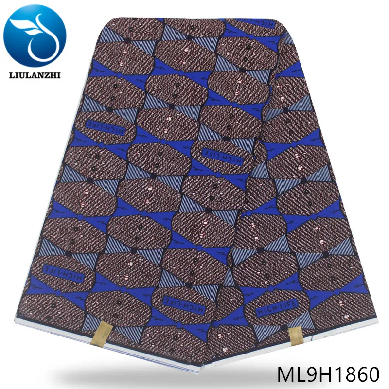 

LIULANZHI 6Yards african cotton fabrics wax printing fabric for dress High quality ankara batik fabrics ML9H1856-ML9H1869