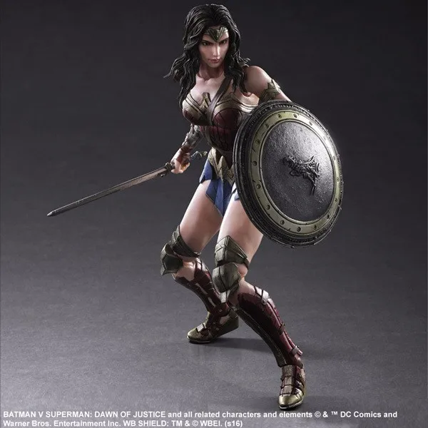 27 см Wonder Woman Justice League Play Arts DC Super Hero ПВХ фигурка модель игрушки