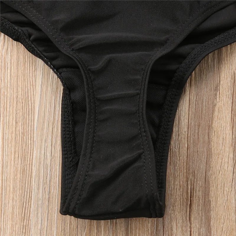 Sexy Solid Thong Bikini Swimwear Women Bottoms Adjustable Briefs Swimsuit Panties Heart Shape Black Red Thong Woman Bathing Suit