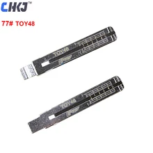 CHKJ 10 шт./лот № 77 TOY48 Выгравированный ключ линии для Lexus Toyota 2 в 1 масштаб стрижки зубов