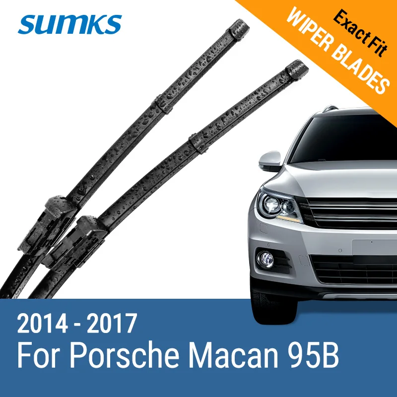 Sumks Wiper Blades For Porsche Macan 26"&20" Fit Push Button 2014 2015