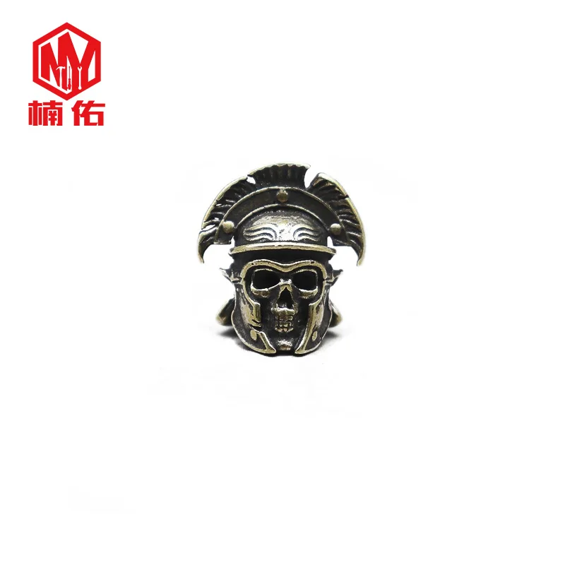 

Knife Bead EDC Portable Mini Pocket Tool DIY Spartan Legion Skull Helmet Styling Paracord Beads
