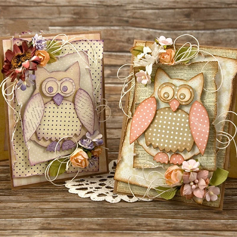 Metal Cutting Dies 1 Set Owl Craft Dies For DIY Scrapbooking Paper Card Craft Snijmal En Stencil Embossing Metal Cutting Dies 1 Set Owl Craft Dies For DIY Scrapbooking Paper Card Craft Snijmal En Stencil Embossing