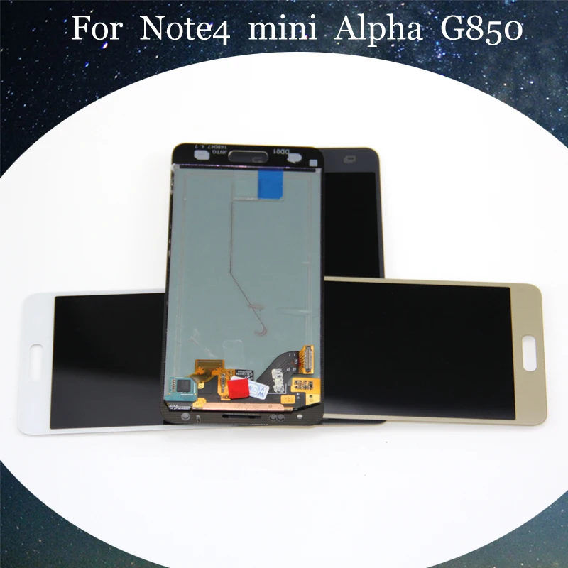 1 шт. для samsung GALAXY Alpha G850 SM G850F G850M G850Y ЖК дисплей сенсорный экран дигитайзер