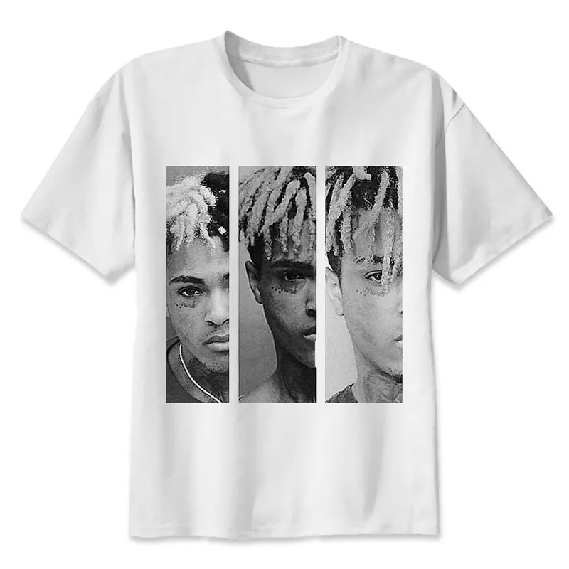 Xxxtentacion t shirt men Summer print T Shirt boy short sleeve with white color Fashion Top Tees MMR609