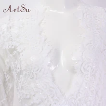 ArtSu 2017 Pregnant Women Maxi See Through Floral Elegant Lace Long Dress Sexy Summer Evening Party Dresses Vestidos ASDR20033