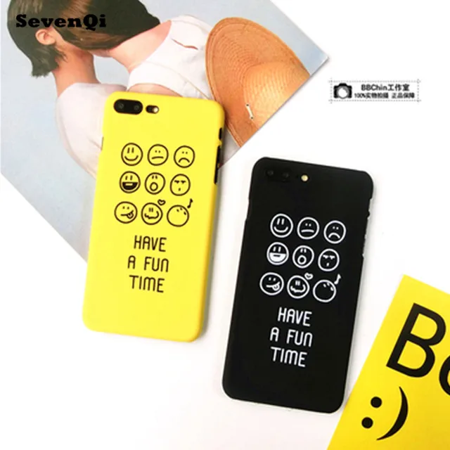 3d text cartoon smiling face letters cover for iphone 6 5s se case cover or protect 6 letters
