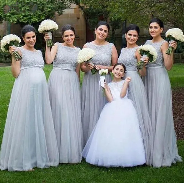 Robe demoiselle d'honneur сексуальные серые платья подружек невесты с разрезом длинное